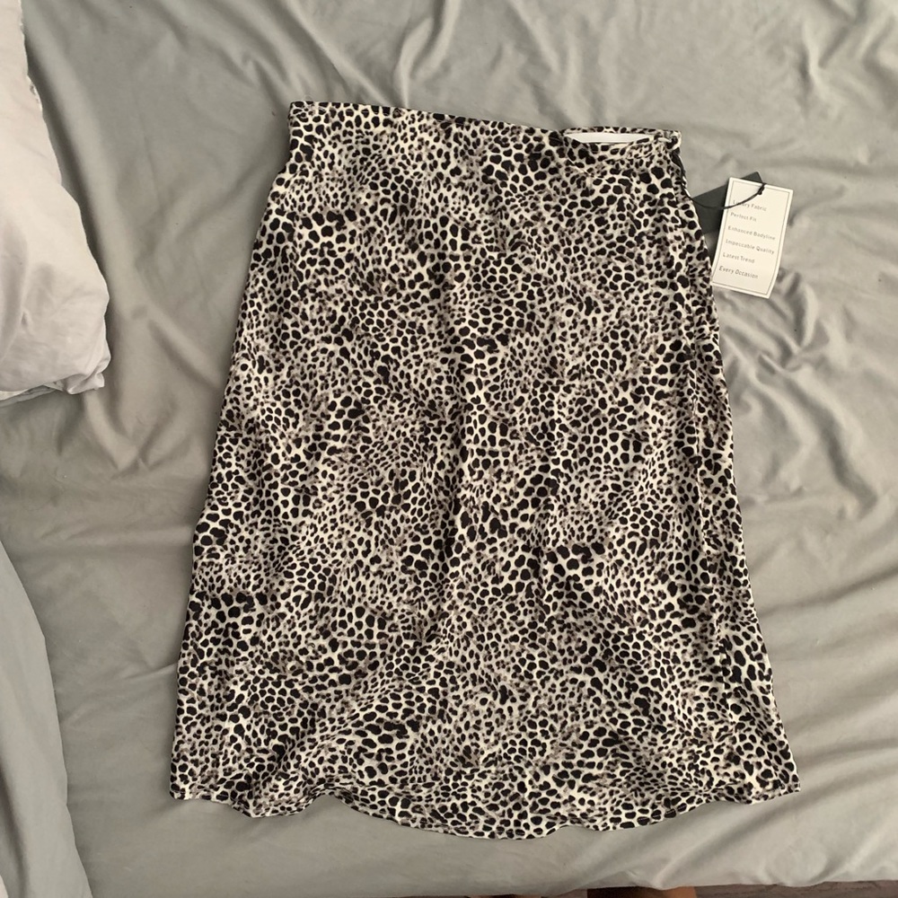 Cheetah midi skirt